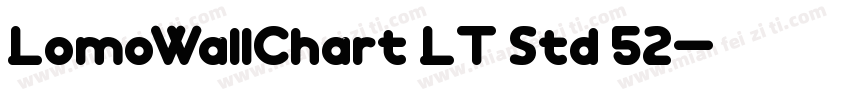LomoWallChart LT Std 52字体转换